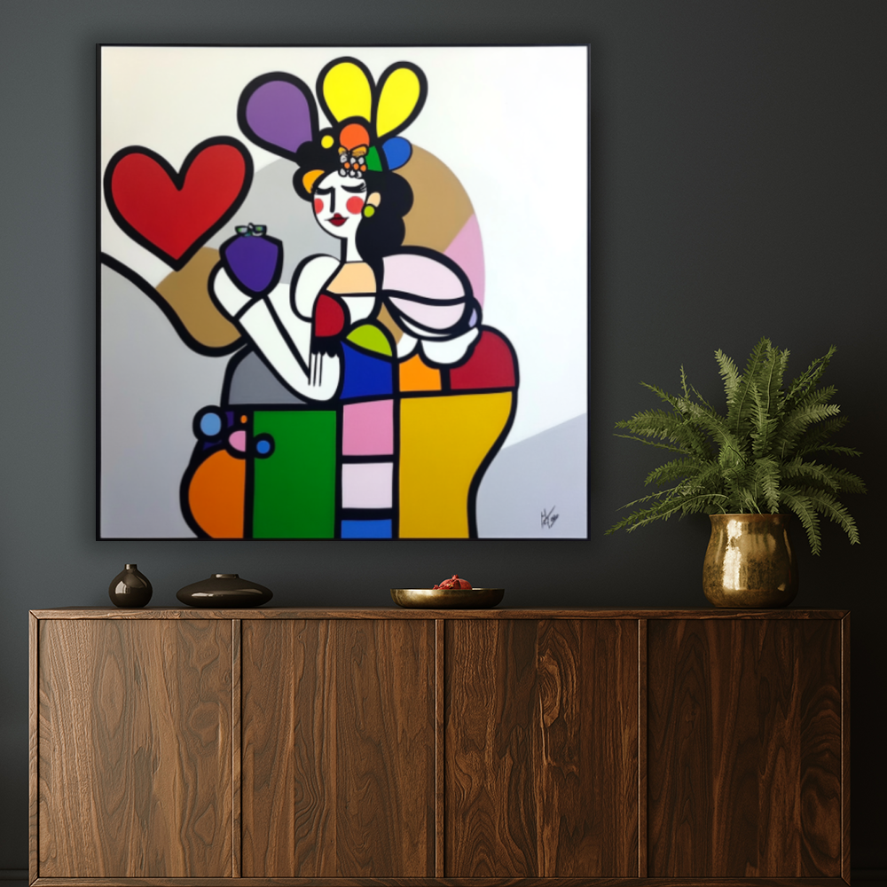 Tableau Décoratif Éclats de Couleurs
