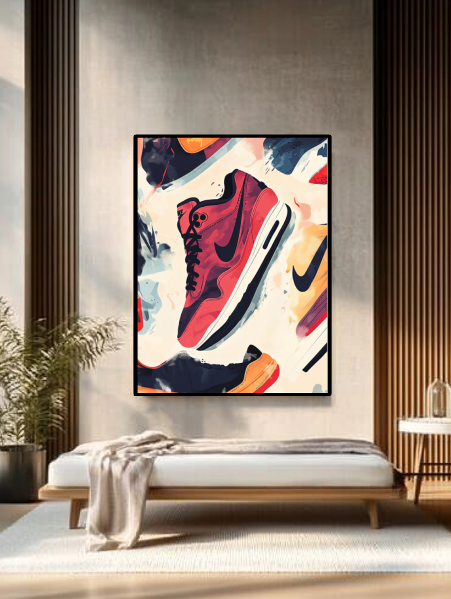 Tableau Décoratif Sneakers Éclatantes - Artibar Tableaux de décoration Art abstrait