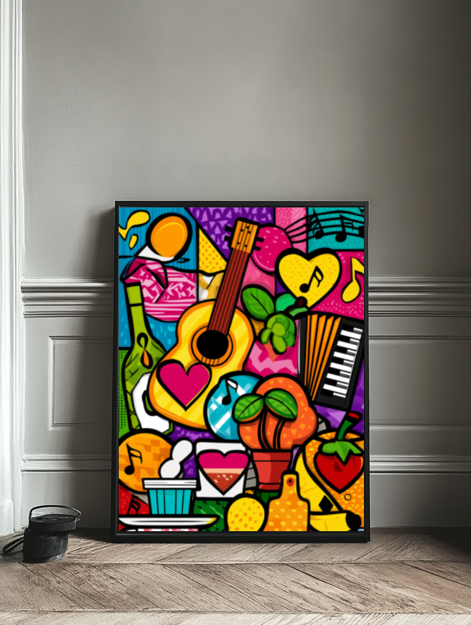 Tableau Décoratif Pop Éclatant - Artibar Tableaux de décoration Art abstrait