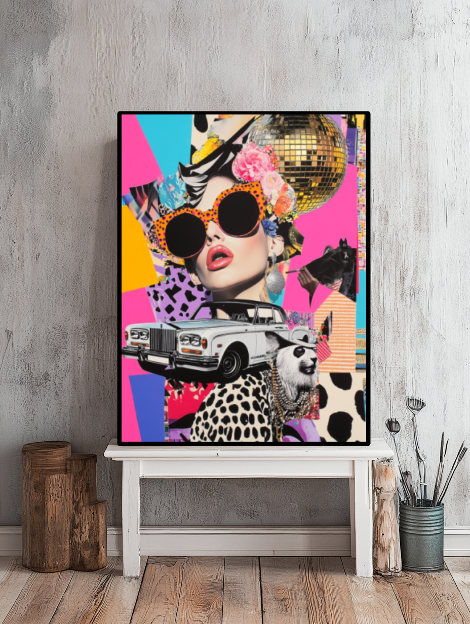 Tableau Décoratif Pop Art Éclatant