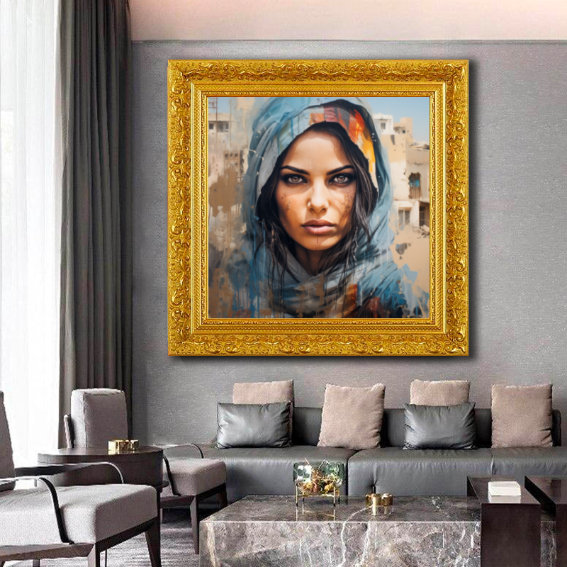 Tableau Décoratif Portrait Énigmatique