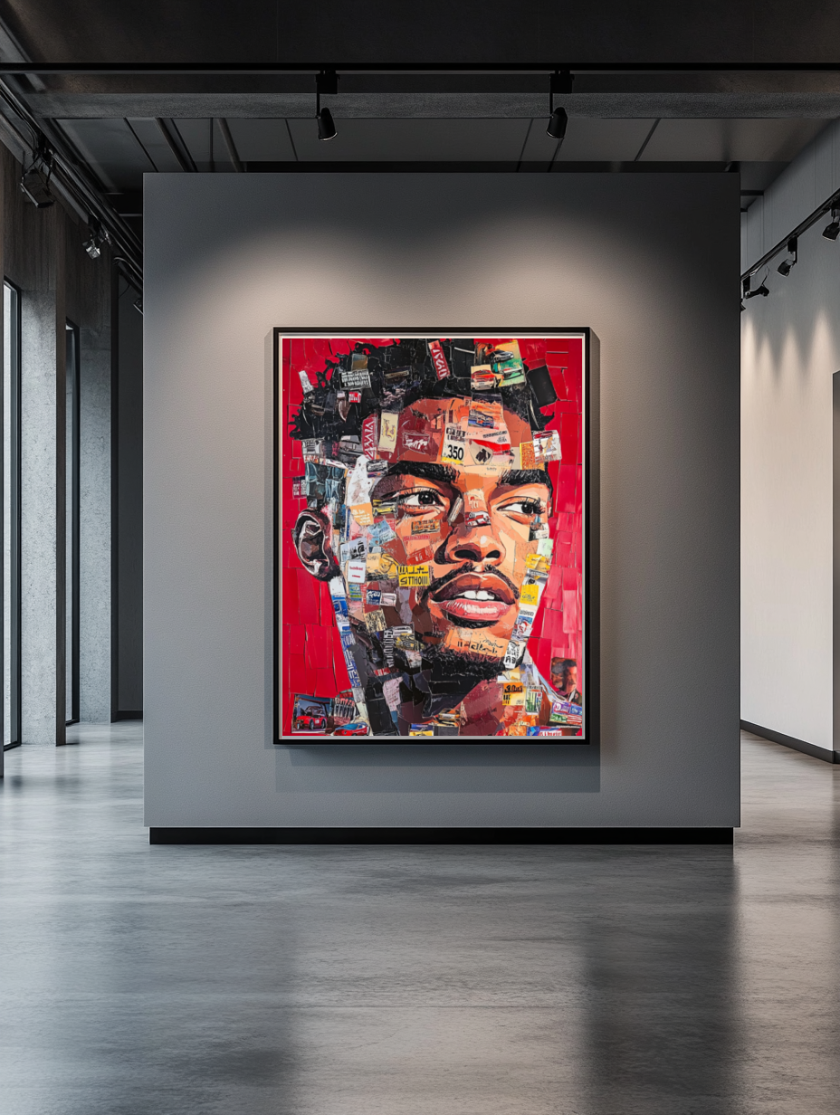 Tableau Décoratif Portrait Urbain Explosif