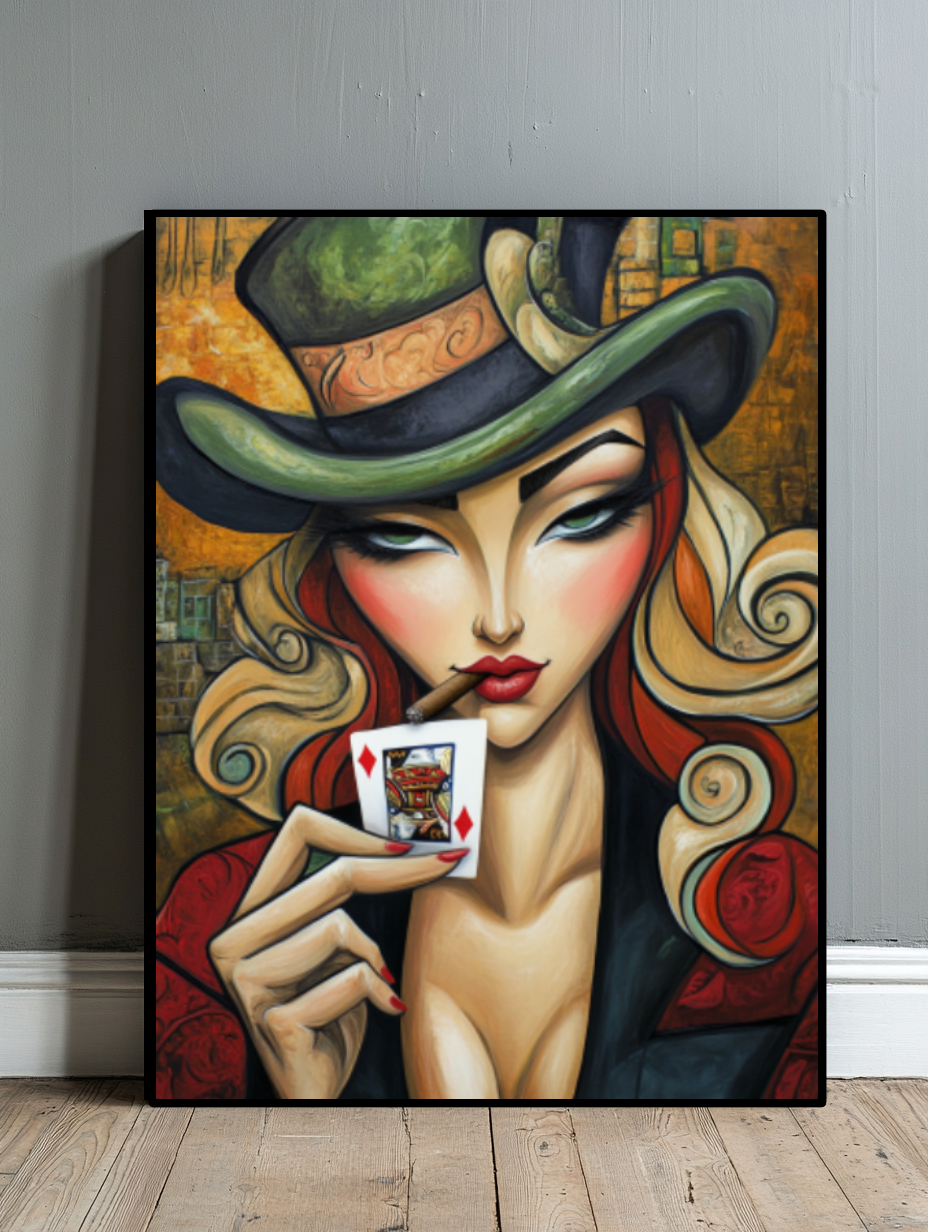 Tableau Décoratif Poker Mystique
