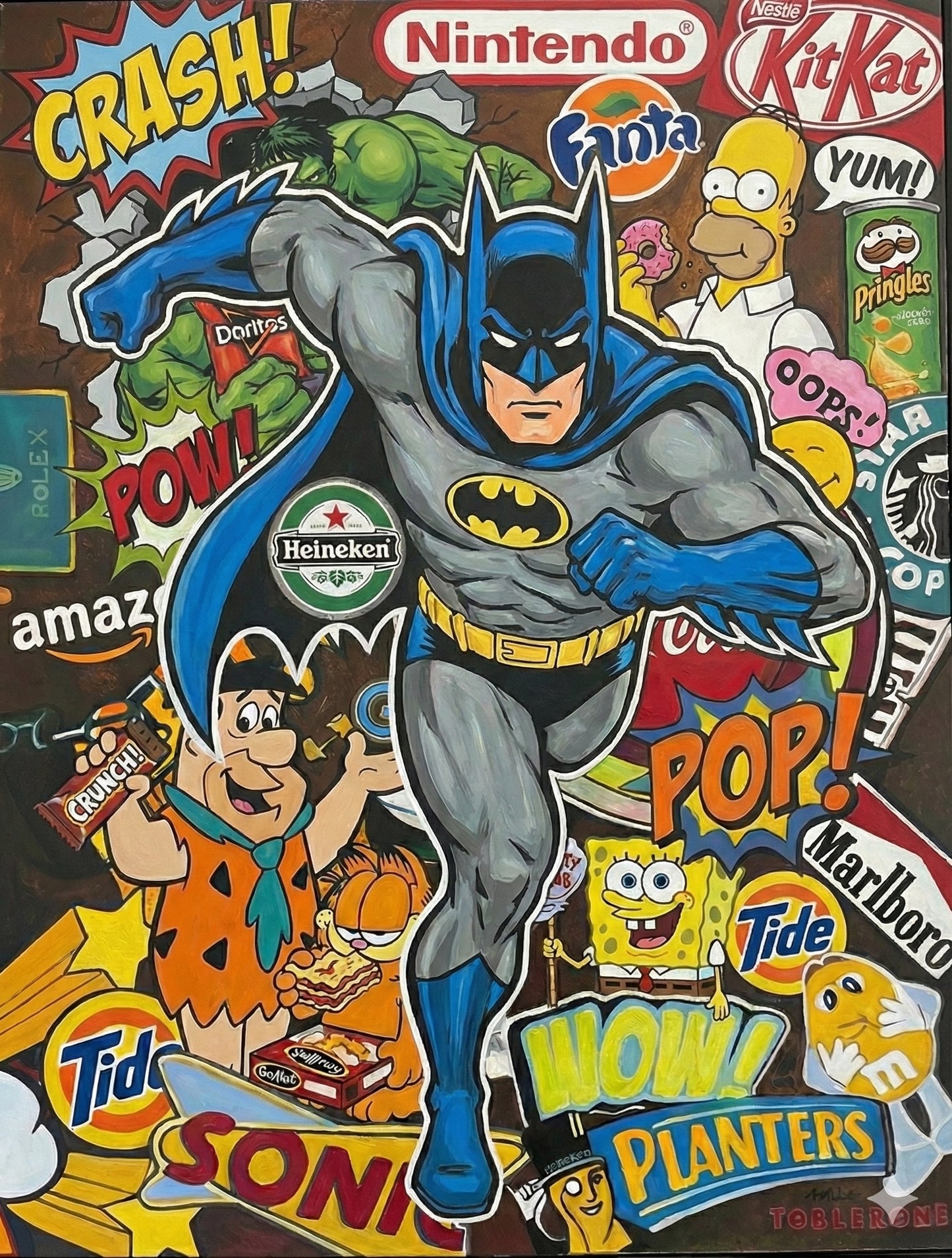 Tableau Décoratif Pop Hero Clash