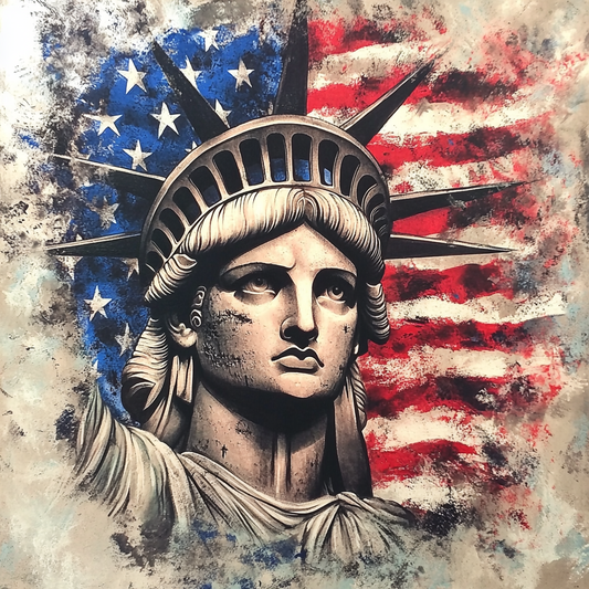 Tableau Décoratif Statue de la Liberté Urbaine