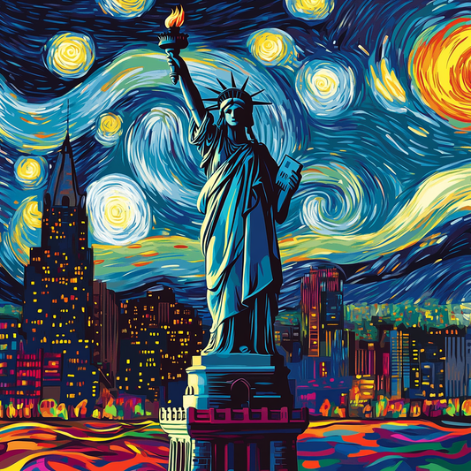 Tableau Décoratif Nuit Étoilée à New York