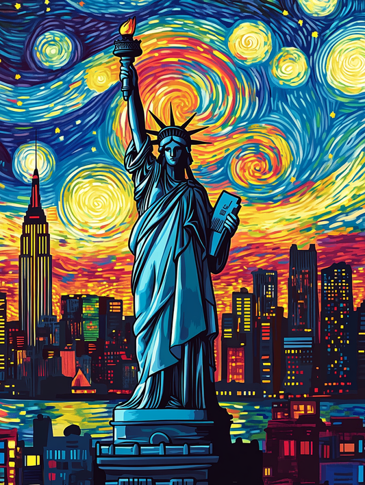 Tableau Décoratif Nuit Étoilée à New York