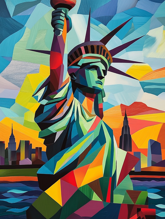 Tableau Décoratif Statue de Liberté Moderniste