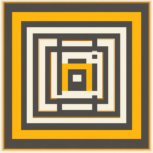 Tableau Décoratif Hypnotique en Géométrie