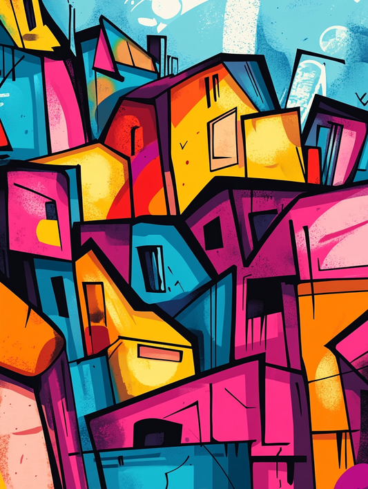 Tableau Décoratif Explosion Urbaine