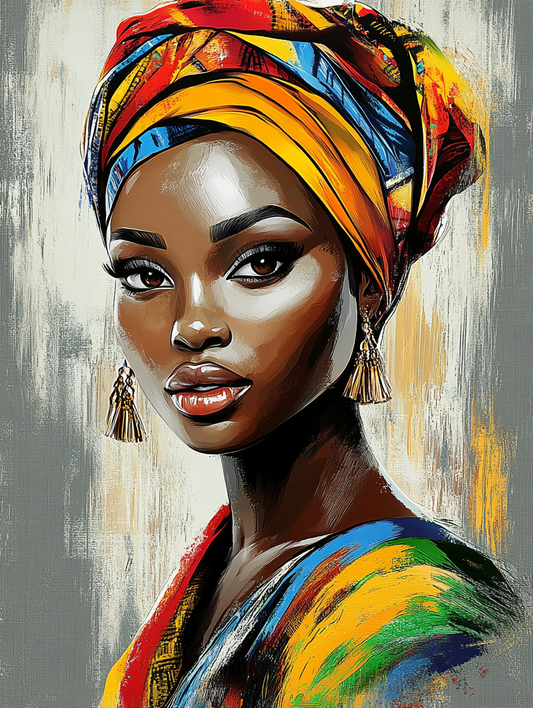 Tableau Décoratif Élégance Africaine