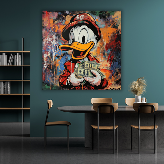 Tableau Décoratif Dollar Duck Explosion - Artibar Tableaux de décoration Art abstrait 
