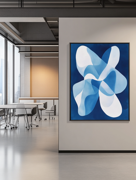 Tableau Décoratif Cyanotype Abstrait - Artibar Tableaux de décoration Art abstrait 