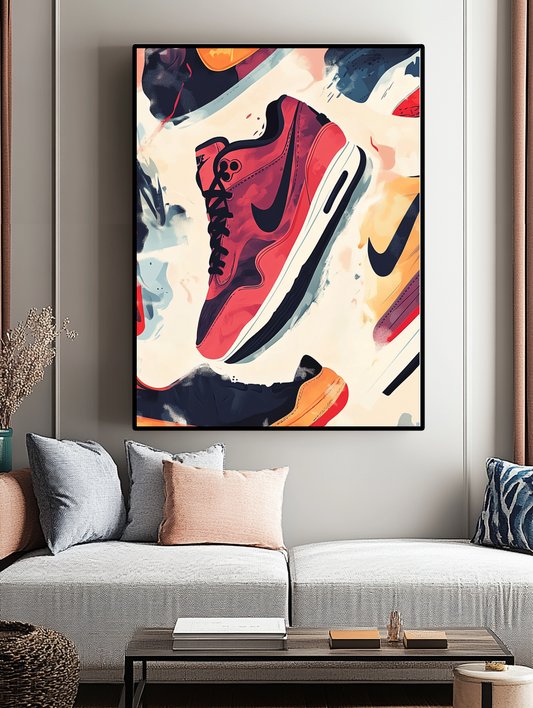 Tableau Décoratif Sneakers Éclatantes - Artibar Tableaux de décoration Art abstrait 