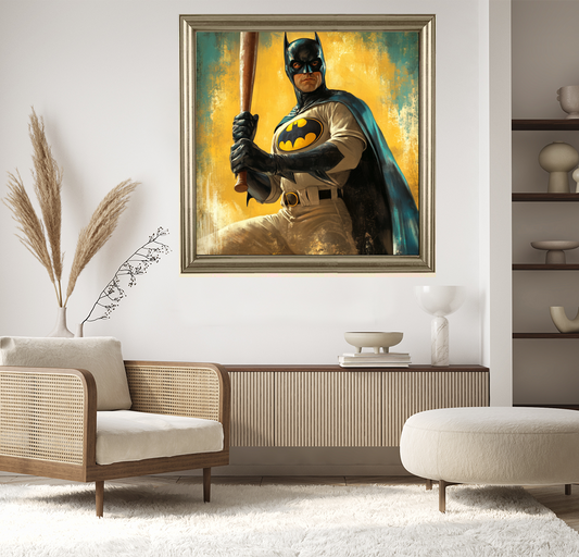 Tableau Décoratif Bat-Héros Vintage - Artibar Tableaux de décoration Art abstrait 