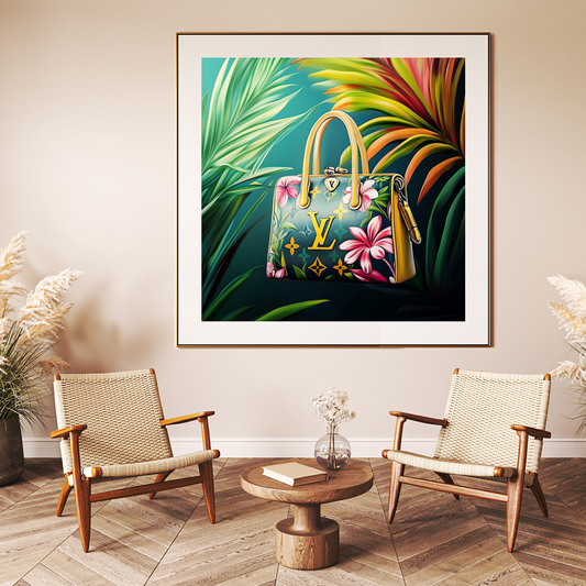 Tableau Décoratif Élégance Tropicale - Artibar Tableaux de décoration Art abstrait 