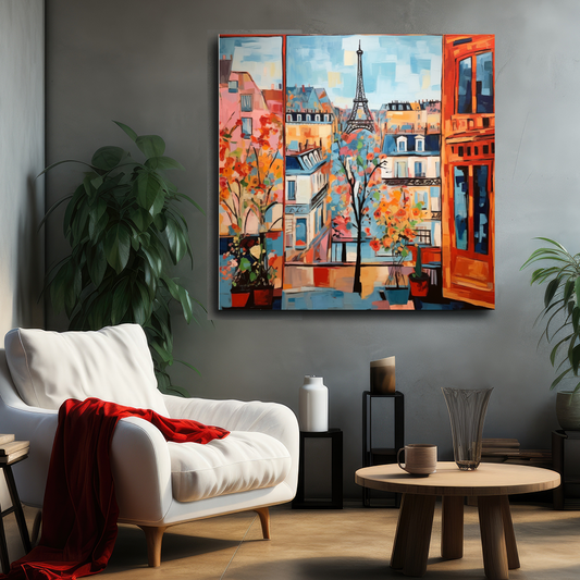 Tableau Décoratif Paris en Couleurs - Artibar Tableaux de décoration Art abstrait 