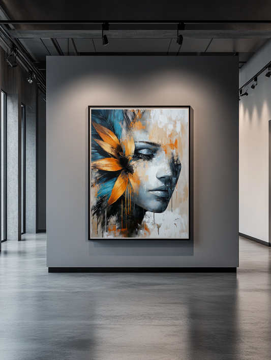 Tableau Décoratif Visage Évanescent - Artibar Tableaux de décoration Art abstrait 