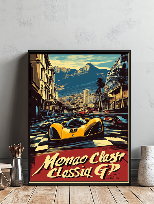 Tableau Décoratif Grand Prix Classique de Monaco - Artibar Tableaux de décoration Art abstrait 