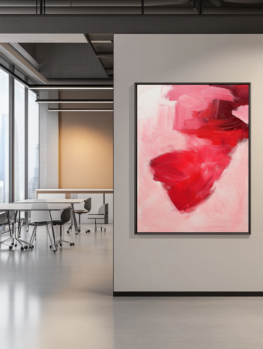 Tableau Décoratif Passion Écarlate - Artibar Tableaux de décoration Art abstrait 