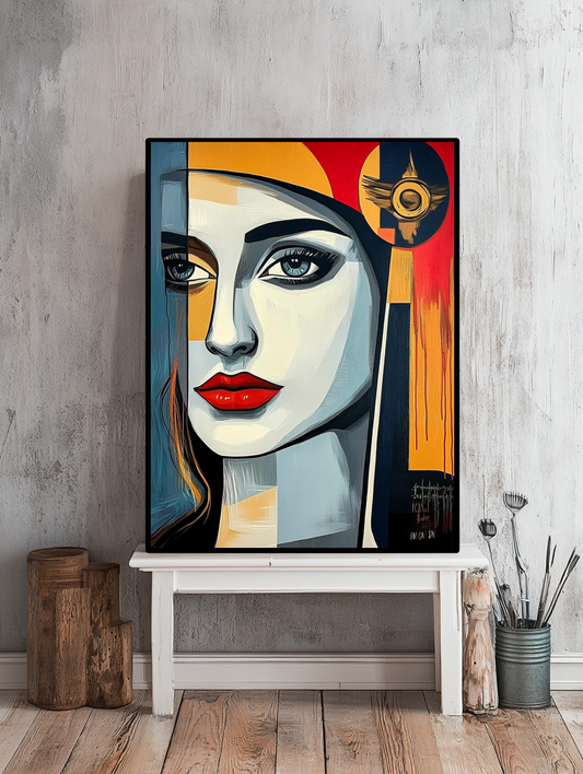 Tableau Décoratif Portrait Moderne Envoûtant - Artibar Tableaux de décoration Art abstrait 