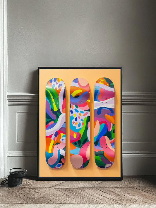 Tableau Décoratif Skateboard Abstrait - Artibar Tableaux de décoration Art abstrait 