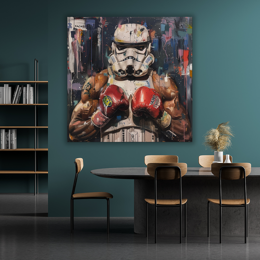 Tableau Décoratif Stormtrooper Boxeur Urbain - Artibar Tableaux de décoration Art abstrait 