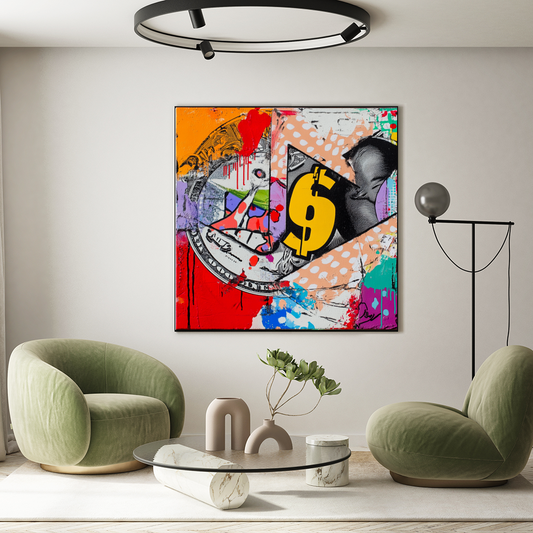 Tableau Décoratif Pop Cash Explosion - Artibar Tableaux de décoration Art abstrait 