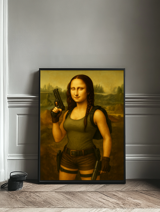 Tableau Décoratif Mona en Mode Aventure