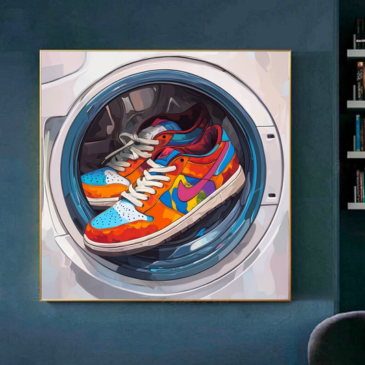 Tableau Décoratif Sneakers Cyclone - Artibar Tableaux de décoration Art abstrait 