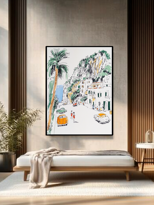 Tableau Décoratif Escapade en Bord de Mer - Artibar Tableaux de décoration Art abstrait 