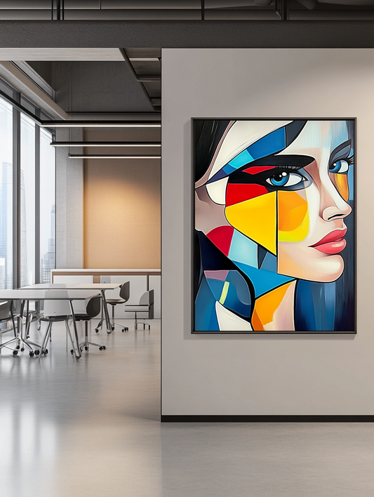 Tableau Décoratif Portrait Abstrait Moderne - Artibar Tableaux de décoration Art abstrait 