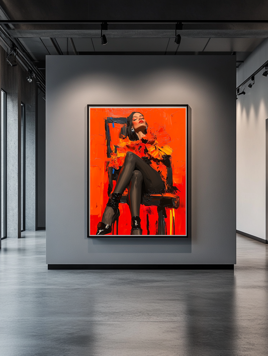 Tableau Décoratif - Flamme en Talons - Artibar Tableaux de décoration Art abstrait 