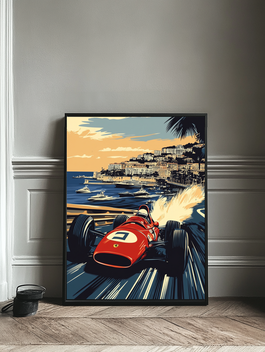 Tableau Décoratif Vintage Grand Prix - Artibar Tableaux de décoration Art abstrait 