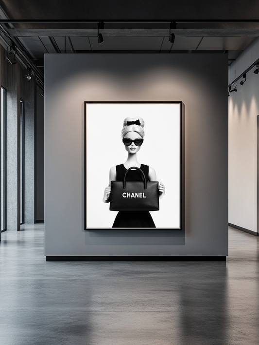 Tableau Décoratif Glamour Monochrome - Artibar Tableaux de décoration Art abstrait 