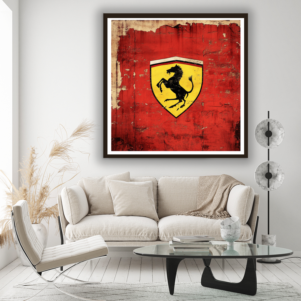 Tableau Décoratif Style Vintage Ferrari - Artibar Tableaux de décoration Art abstrait 