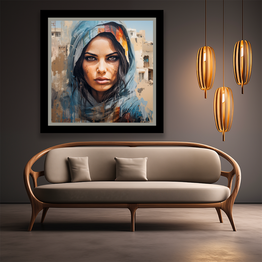 Tableau Décoratif Portrait Énigmatique