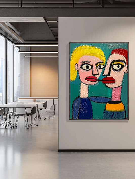 Tableau Décoratif - Fusion Pop des Regards - Artibar Tableaux de décoration Art abstrait 