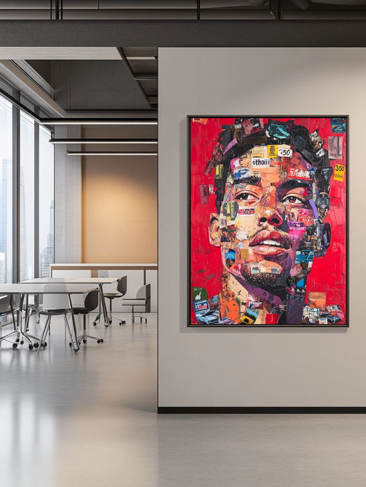 Tableau Décoratif Portrait Urbain Expressif - Artibar Tableaux de décoration Art abstrait 
