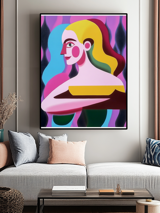 Tableau Décoratif Portrait Chromatique - Artibar Tableaux de décoration Art abstrait 