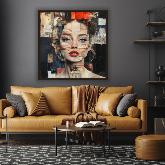 Tableau Décoratif Éclats de Portrait - Artibar Tableaux de décoration Art abstrait 