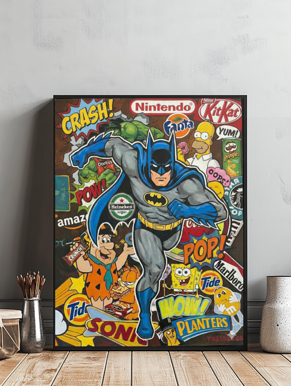 Tableau Décoratif Pop Hero Clash