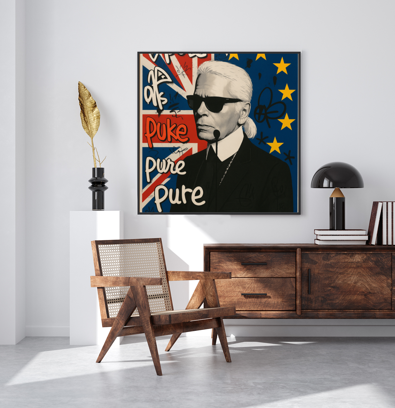 Tableau Décoratif Pop Chic Clash - Artibar Tableaux de décoration Art abstrait 
