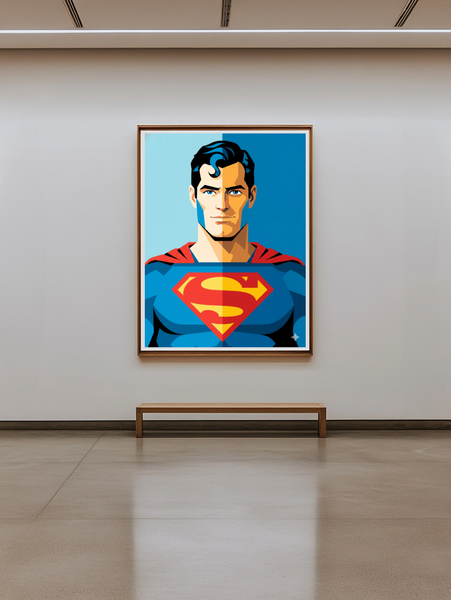 Tableau Décoratif Super-Héros Pop Art