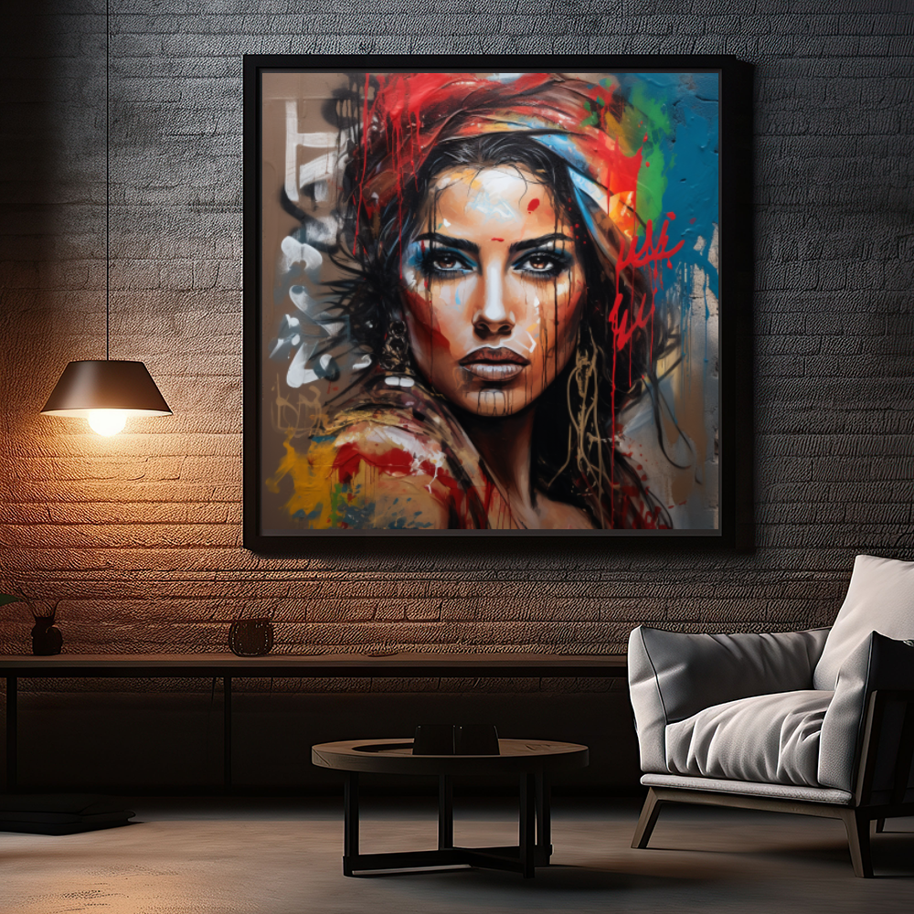 Tableau Décoratif Explosion de Couleurs - Artibar Tableaux de décoration Art abstrait 