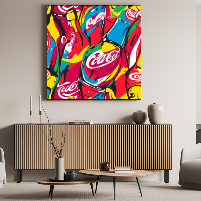 Tableau Décoratif Pop Fizz Mania - Artibar Tableaux de décoration Art abstrait 