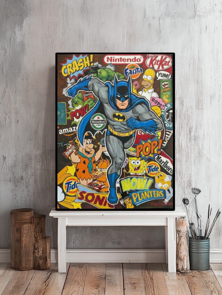 Tableau Décoratif Pop Hero Clash
