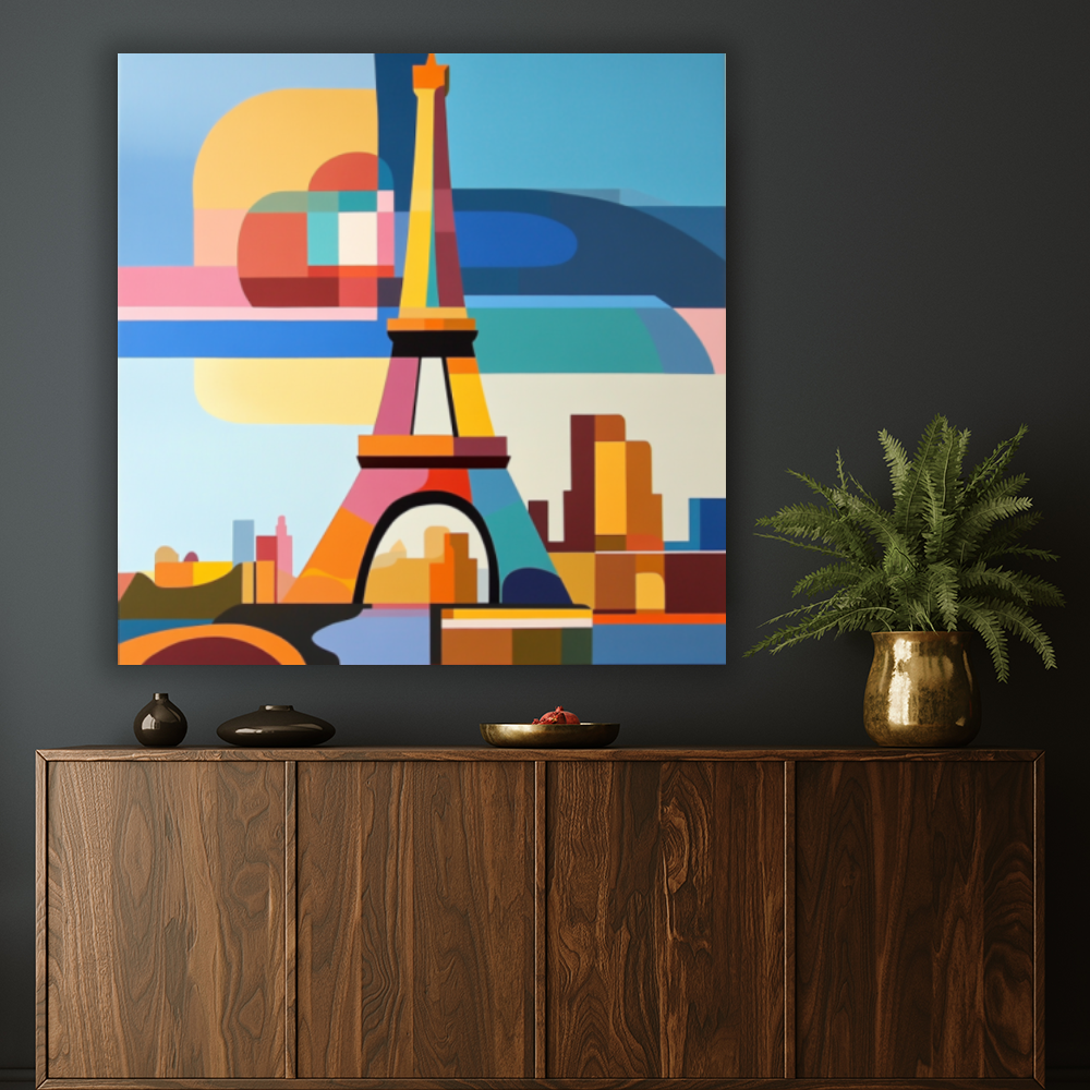 Tableau Décoratif Paris Chromatique - Artibar Tableaux de décoration Art abstrait 