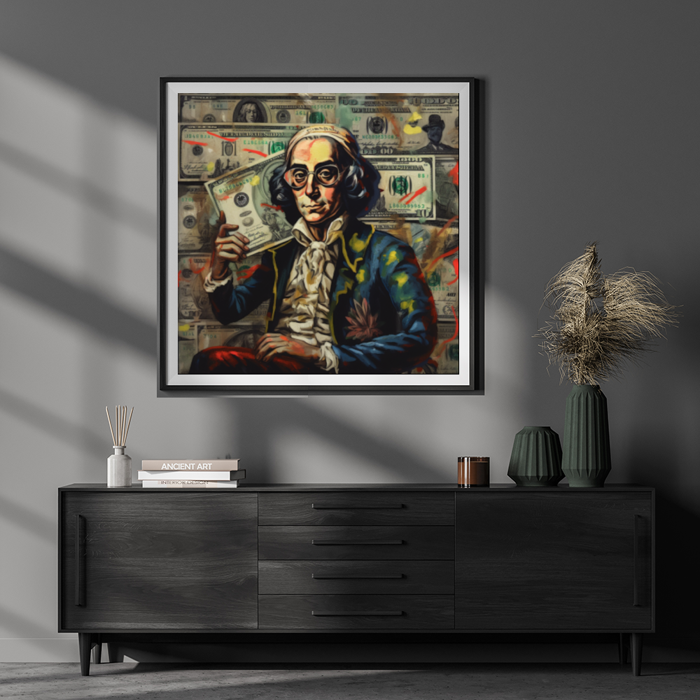 Tableau Décoratif Fortune Baroque - Artibar Tableaux de décoration Art abstrait 