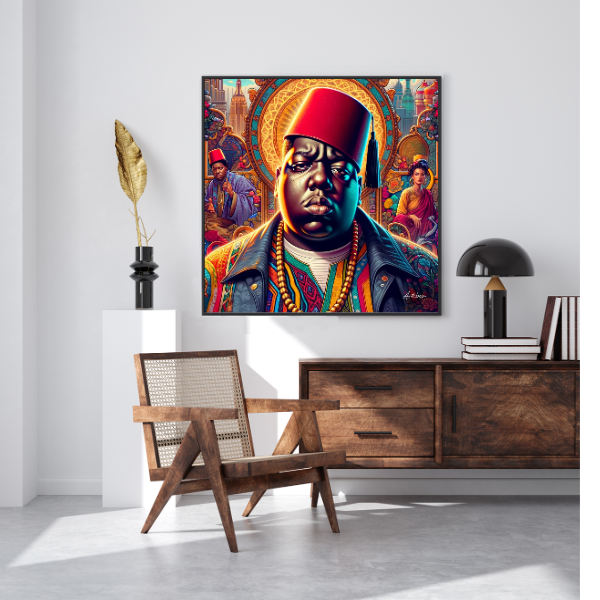 Tableau Décoratif Biggie Smalls à la Médina